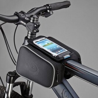 MTB voor Frame tas 5.5 Inch Mobile telefoon Pocket + dubbele zakken